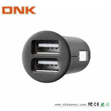 CE, FCC, RoHS Approved 5V 2.1A Double USB Car Charger